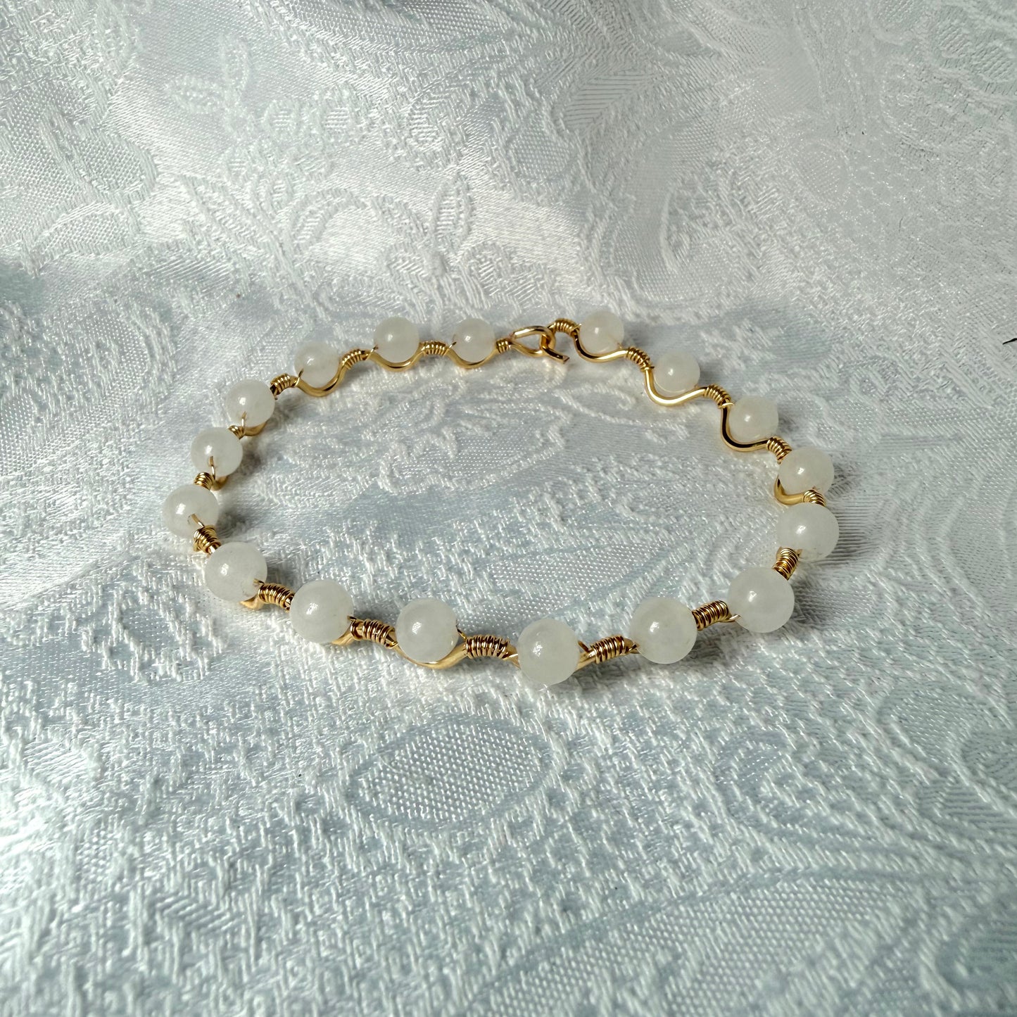 Annie | White Agate Bracelet